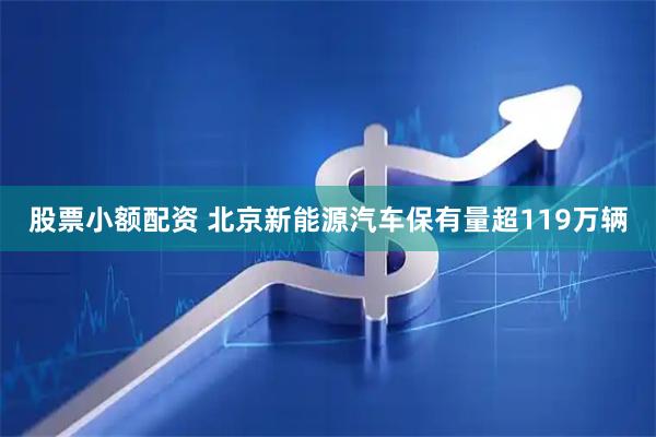 股票小额配资 北京新能源汽车保有量超119万辆