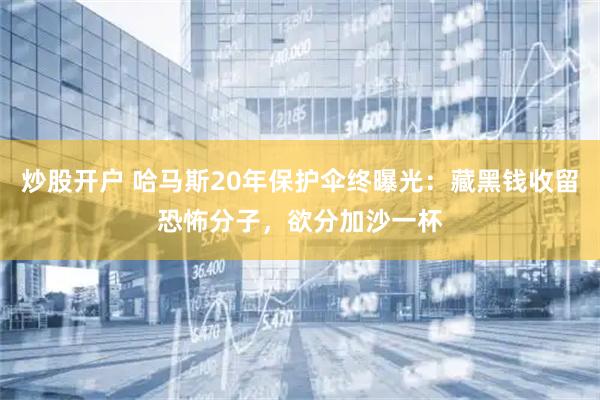 炒股开户 哈马斯20年保护伞终曝光：藏黑钱收留恐怖分子，欲分加沙一杯